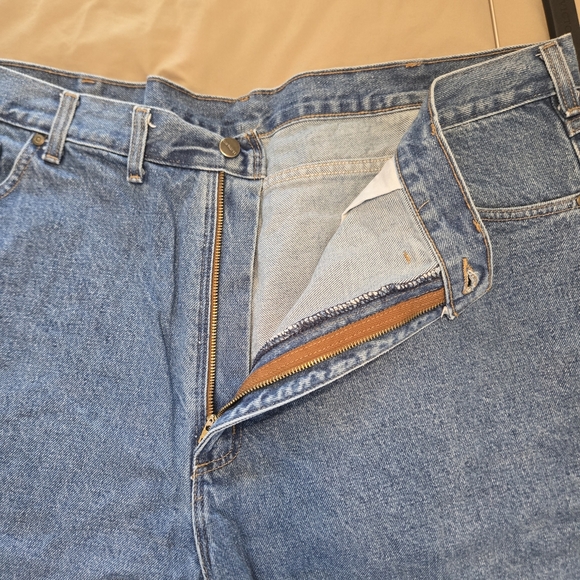 Carhartt Men's Straight Blue Jeans 46×30 - Picture 3 of 5